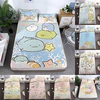 新品未使用未開封すみっコぐらしシングル用寝具（敷きパッドブランケット枕カバー枕） 4点セット】すみっコぐらし 敷きパッド&ブランケット&枕&バッグ